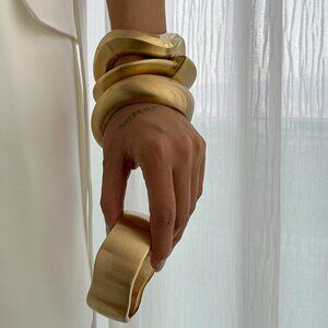 NEW  Gold Chunky Bangle Bracelet